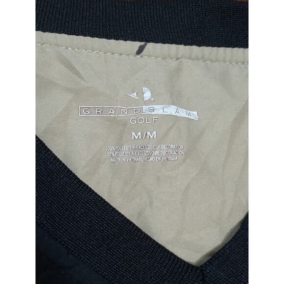 Grand Slam Men's Windbreaker Jacket Removable Zip Off Sleeves Black Size M - Picture 4 of 15